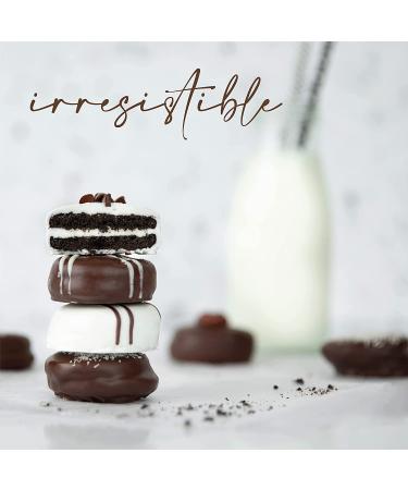 Vegan Gluten Free Chocolate Covered Cookies Gift Basket | Handcrafted Gourmet Treats for Holidays | Perfect for Hostess and Corporate Gifts | 12 Count | Kosher Certified | Black Marble Design - Buy Online on GoSupps.com