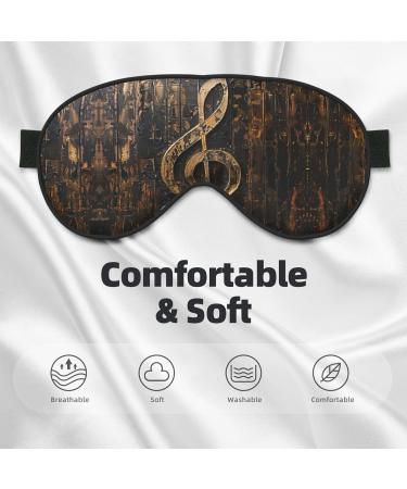 SSIMOO Music Symbol Sleep Mask | Adjustable Breathable Eye Mask for Comfortable Sleep | International Shipping - Buy Online on GoSupps.com