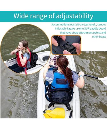 Adjustable Paddle Board Seat with Detachable Back Storage Bag - High Backrest Chair for Kayak, Canoe & Boat - Buy Online on GoSupps.com