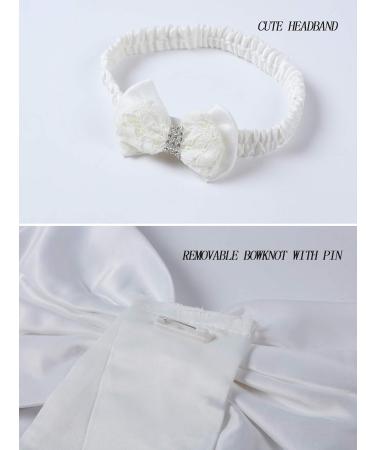 LZH Baby Girls Lace Dress | Bowknot Flower Wedding Pageant Baptism Tutu Gown | 0-24 Months & 4-5 Years | White - Buy Online on GoSupps.com