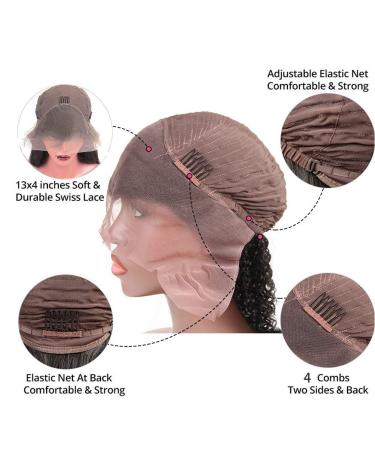 30 Inch Brazilian Water Wave Lace Frontal Wig â€“ Remy Human Hair for Black Women - Buy Online on GoSupps.com