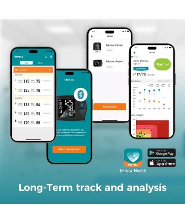 Meraw Bluetooth Wrist Blood Pressure Monitor 2023 Upgrade | FSA HSA Approved, High Accuracy Cuff 5.3-8.5 inch, Irregular Heartbeat Monitoring & Unlimited Memories in APP - Buy Online on GoSupps.com