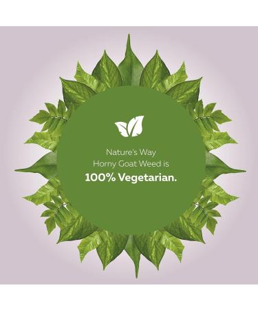 Nature s Way Horny Goat Weed Aphrodisiac with Horny Goat Weed Non-GMO - 60 Vegetarian Capsules - Buy Online on GoSupps.com