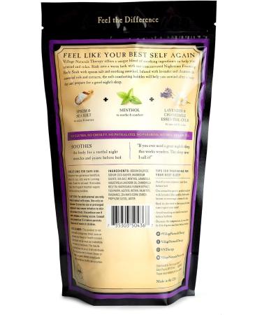 Village Naturals Therapy Foaming Epsom Soak Aches and Pains Nighttime Relief 36 Oz - Pack of 3 - Buy Online on GoSupps.com