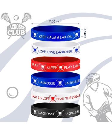24 Lacrosse Motivational Silicone Rubber Bracelets - Party Favors & Supplies - Buy Online on GoSupps.com