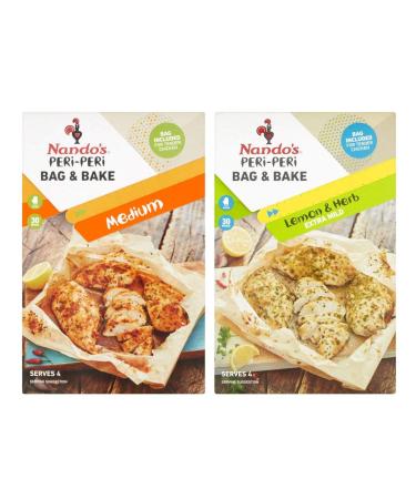 Nando's Nando's Bake & Bag Pack of 2 Assorted Flavor Bags 20g