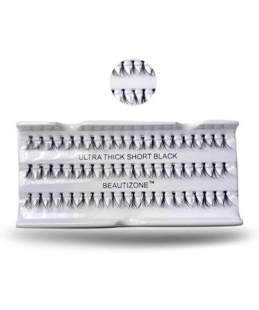 Ultra Thick Individual Eyelash Cluster Eyelashes False Lashes Knotted Lash Extensions (SHORT 8MM) - Buy Online on GoSupps.com