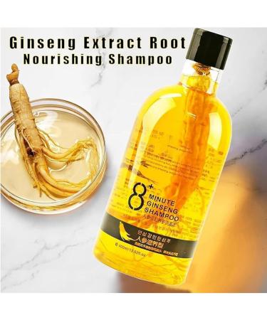 Ginseng Extract Root Nourishing Shampoo Ginseng Shampoo 8-Minute Ginseng Shampoo Herbal Hair Serum Restores smooth soft hair (1pcs) - Buy Online on GoSupps.com