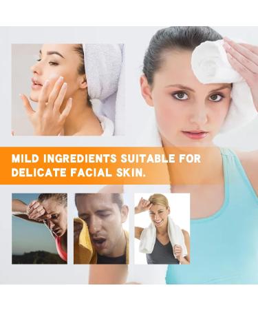  homomdy Antiperspirant for face absorbent facial lotion for men and women strong antiperspirant for forehead and head skin and for oily facial skin control (2pcs) - Buy Online on GoSupps.com