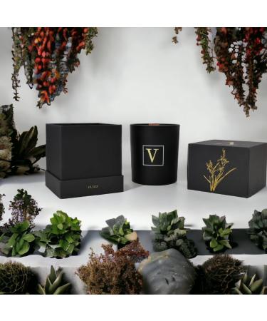 Premium Wooden Wick Scented Candles | Aromatherapy Soy Wax | 10.5oz | Black Orchid | Perfect Gifts for Him & Her - Buy Online on GoSupps.com