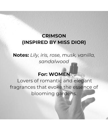 Crimson Perfume NEW MISS D.IOR-Inspired EDT 30ml | Valentines Day Gift for Her - Spring Floral Scent with Lily Peony & Rose | Romantic Long-Lasting Fragrance for Women - Buy Online on GoSupps.com