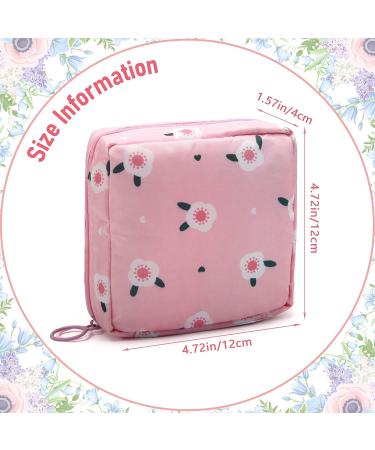Sanitary Napkin Storage Bag - 4 Pieces Menstrual Pad Pouch for Teen Girls & Women (Cute Style) - Buy Online on GoSupps.com