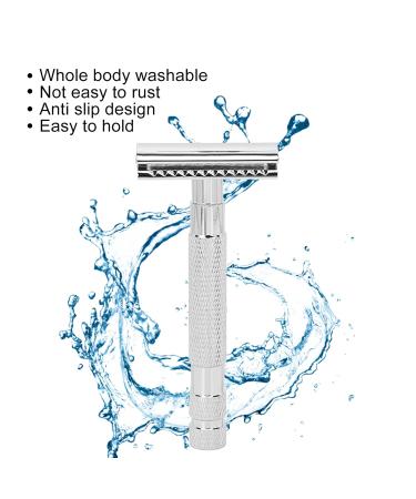 Eco-Friendly Manual Razor | Ergonomic & Wear-Resistant for Home & Salon Use | Silver Hairdressing Solution - Buy Online on GoSupps.com