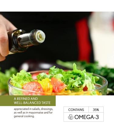 Camelina Oil Original 2 Pack - 500 ml | Pure Cold Pressed Cooking Oil | 475 F Smoke Point | For Cooking, Grilling, Frying | Olive Oil Substitute - Buy Online on GoSupps.com