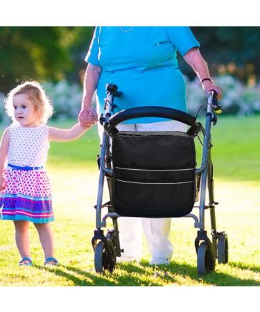 MONEY MONEY Basket for Rollator Walker - Rollator Accessories Bag - Walker Bag Water Resistant Easy to Use Folding Walker Storage Bag Best for Family and Friends 12 X 4.5 X 12.5 Inch - Buy Online on GoSupps.com