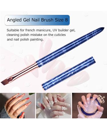 Ycyan 3Pcs UV Gel Nail Brush Set - Professional Brushes for Nail Art Design and Polygel Extension - Buy Online on GoSupps.com