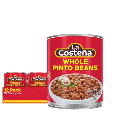 La Coste a Whole Pinto Beans 1.4 Pound Can (Pack of 12) 1.4 Pound (Pack of 12)