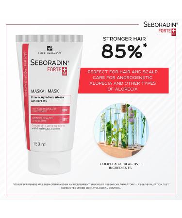 Seboradin Hair Growth Vitamins for Hair Loss & Thinning | Natural Extracts Scalp Care | 150 ml Forte - Buy Online on GoSupps.com