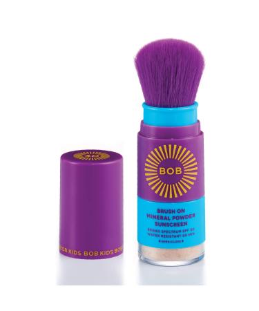 BOB KIDS Brush On Mineral Powder Sunscreen Broad Spectrum, Easy to Apply for Kids and Babies, SPF 30