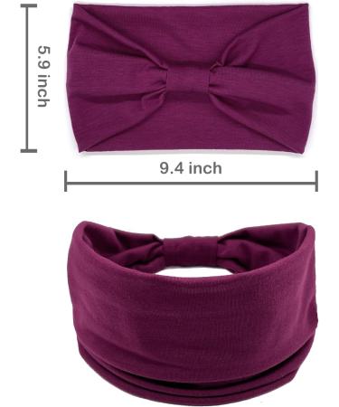 VENUSTE Wide Knotted Headbands for Women - 6PCS Multi Color Pack - Fashion Hair Accessories for Adult Women - Buy Online on GoSupps.com