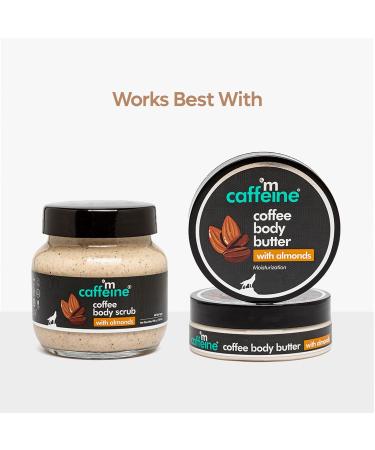 mCaffeine Coffee & Almonds Body Butter - Deep Moisturization & Soft Skin | Non-Sticky Shea Butter for Men & Women | Nourish Dry Skin | 100g - Shop Internationally - Buy Online on GoSupps.com