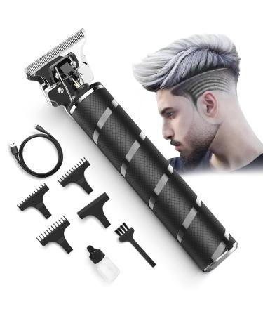 Hair Clippers Men Professional T Blade Hair Trimmer Precision Beard Trimmer Cordless Electric Haircut Clippers for Adult Kids Adjustable Grooming Kit with Guide Combs for Home Barber Use Black