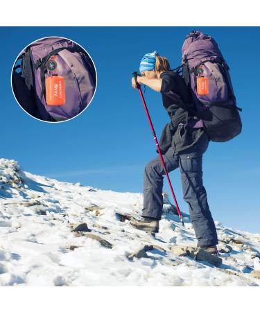 Esky Emergency Sleeping Bag 2 Pack - Waterproof Lightweight Survival Shelter Blanket with Compass and Whistle - for Camping, Hiking, Outdoor Adventure - Buy Online on GoSupps.com