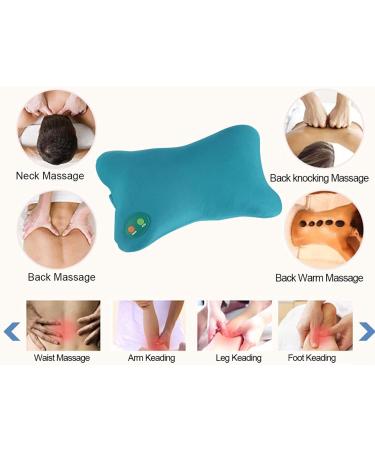 Electric Neck Massager Cushion - Soft Nude Kneading Pillow for Back Pain Relief at Home Office & Car - Buy Online on GoSupps.com