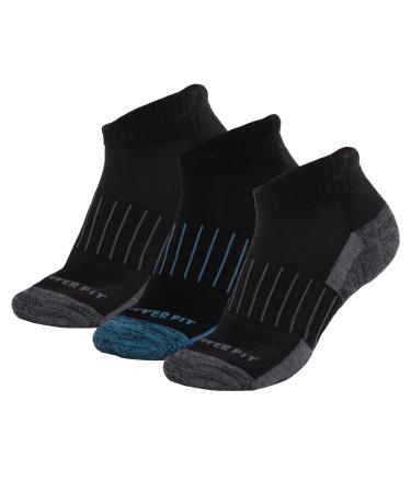 Copper Fit Ankle Length Sport Socks Large-X-Large Black