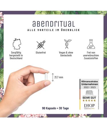 NaturTreu Evening Ritual Complex - High Dose GABA Capsules with Valerian Tryptophan & Hops - 90 Vegan Capsules No Additives - Buy Online on GoSupps.com