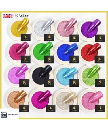 Light Green Chrome Mirror Nail Powder LILAH'S NAILS. Metallic Nail Art Pigment Powder Set Shiny Nail Glitter Powder with Magic Mirror Effect for Nail Art Design Decoration. - Buy Online on GoSupps.com