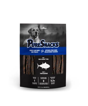 PureSnacks Tuna Jerky Dog Treats 1 Ingredient Made in Thailand 21.2oz