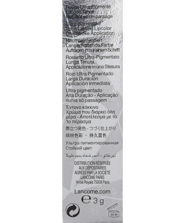 Buy Lanc me Absolu Rouge Ruby Cream Lip Bar 138 - Raging Red Unisex Lip Cream | International Shipping Available - Buy Online on GoSupps.com