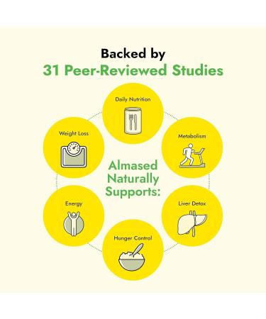 Almased Vanilla Meal Replacement Shake - Low-Glycemic High Plant Base Protein Powder- Nutritional Weight Health Support Supplement - Vanilla Flavor - 17.6 oz (1.1 Pound (2 Pack)) - Buy Online on GoSupps.com