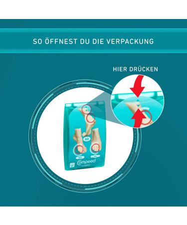 Compeed Blister Hydrocolloid Patches - 5 pcs (1 & 2 Pack) | Heal Heels Toes & Small Bubbles - Buy Online on GoSupps.com
