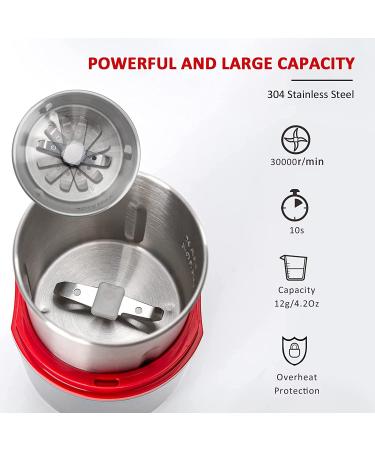 Electric Pill Crusher Grinder for Small or Large Pills - Stainless Steel Blades, White - Buy Online on GoSupps.com