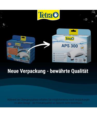 Tetra APS 300 Aquarium Air Pump | Quiet Diaphragm Pump for 120-300L Aquariums | International Shipping Available - Buy Online on GoSupps.com