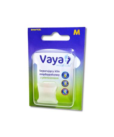 Vaya Medical Toe Separator Toe Spreader Gel Correction With Ring Pressure Relief SmartGel Medical Polymer Gel 1 Piece Size M