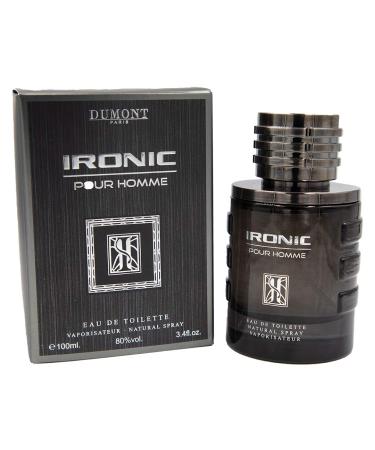Dumont Ironic Classic - 3.4oz - Eau De Parfum - Luxury Perfume for Men Boys & Teens - Woody Warm Cedar Floral & Masculine Scent - Long Lasting Cologne Mist & Body Spray - for Him - Buy Online on GoSupps.com