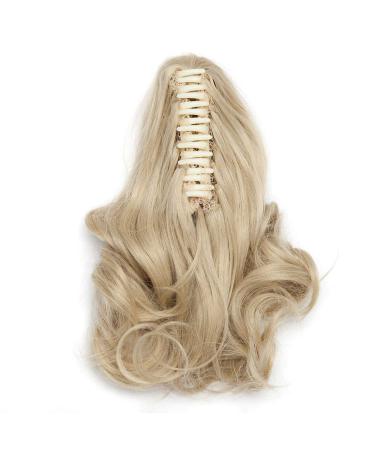 S-noilite Fashion Claw Clip-In Hair Extension - 30.5 cm Ash Blonde Mix Short & Cute Ponytail Accessory for Effortless Style - Buy Online on GoSupps.com
