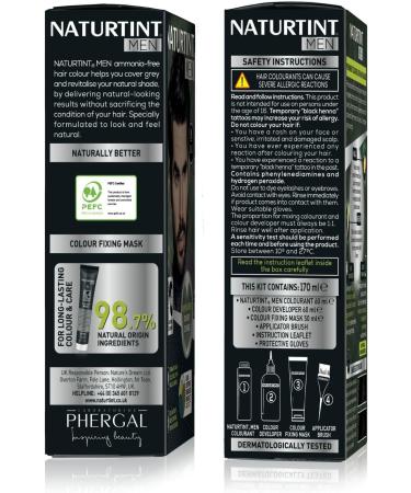 Naturtint Men Permanent Hair Colour Gel 7N Hazelnut Blonde for Hair Beard and Moustache. Ammonia Free up to 100% Grey Coverage Natural Looking Long Lasting Results - Buy Online on GoSupps.com