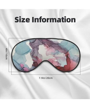 Abstract Marble Print Light Blocking Eye Mask - Soft Adjustable Sleep & Travel Eye Cover in Black - Buy Online on GoSupps.com
