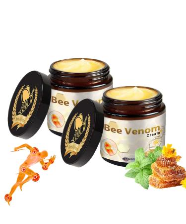 Lot de 2 cr mes de soulagement des joints Bee Venom - Cr me au venin d'abeille - Pour tous les types de peau - Pour le dos les articulations les genoux