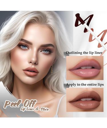  Prreal Prereal Peel Off Lip Pencil - With tweezer transfer-proof - Waterproof long-lasting - Highly pigmented matte finish (02 - Buy Online on GoSupps.com