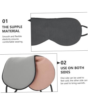 FRCOLOR Sleep Mask Set - 2pcs Silk Eye Covers & Pajama Blindfold for Travel | Comfortable Eye Patches & Blackout Stickers - Buy Online on GoSupps.com