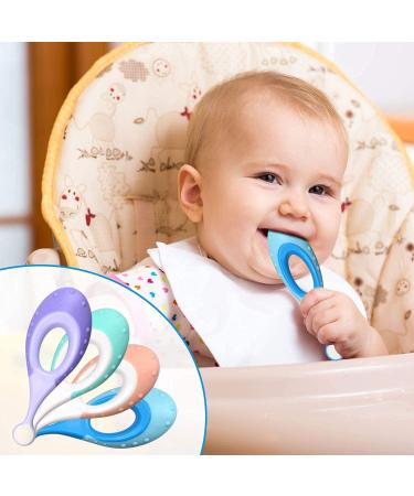 Ecovona Training Baby Toothbrush for Infants & Toddlers 0-2 Years (4 Pack) | Super Soft Bristles, Easy Hold Teething Handle | BPA Free, Easy to Clean - Buy Online on GoSupps.com