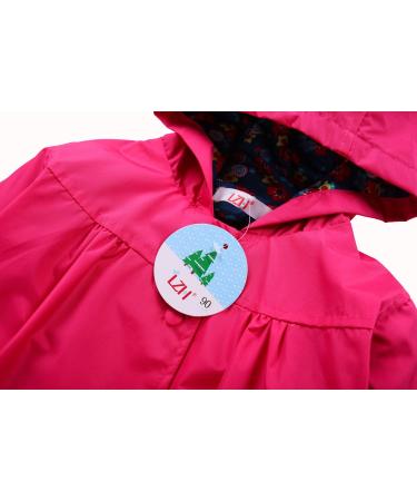 LZH Baby Girls Waterproof Hooded Raincoat Set, Magenta, 2-3 Years - Buy Online on GoSupps.com