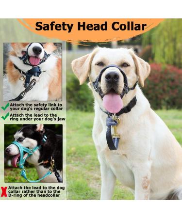 XL Slate Gray No Pull Dog Collar | Soft Upholstery Durable Design & Free Training Instructions - Perfect Control for Heavy Pulling Dogs - Buy Online on GoSupps.com