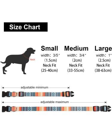 Suredoo Adjustable Dog Collar - Soft Nylon for Small & Medium Dogs | Comfort Fit | Orange (M: 33-55 cm) - Buy Online on GoSupps.com
