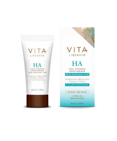Vita Liberata Face Tanning Moisturizer with Hyaluronic Acid - Hydrating & Customizable Sun-Kissed Glow | 50ml - Buy Online on GoSupps.com